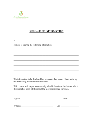Release of Information Form