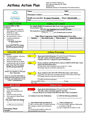 Asthma Action Plan