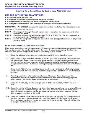 US Social Security Card Application