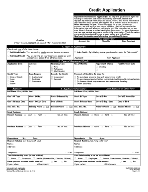 Universal Credit Application