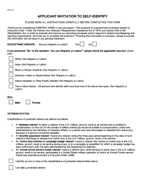 Voluntary Self-Identification of Disability Form