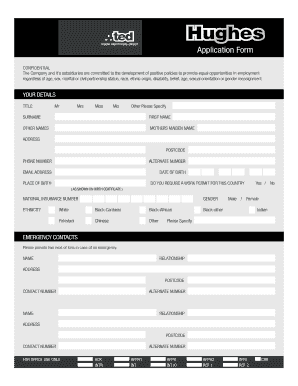 Employment Application Form