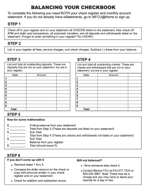 Checkbook Balancing Guide