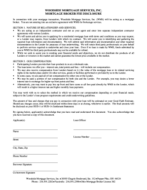 Mortgage Broker Fee Disclosure