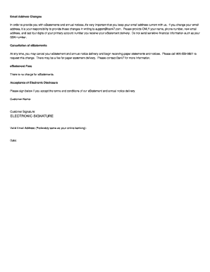 Bank7 Electronic Statement Consent Form