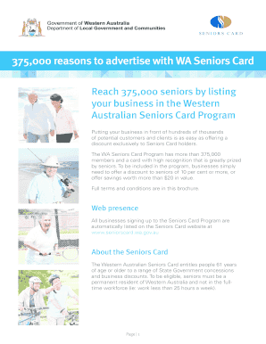 Western Australian Seniors Card Business Application