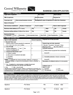 Business Loan Application Form