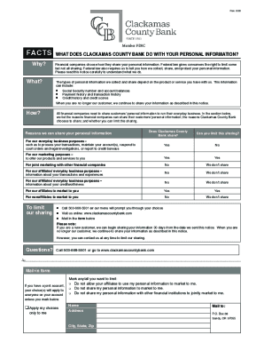 Clackamas County Bank Privacy Notice