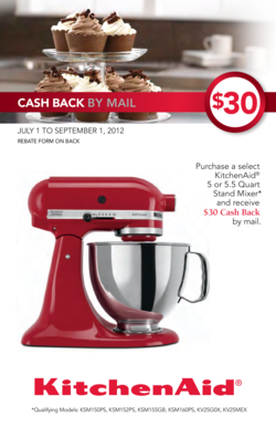 KitchenAid Stand Mixer Rebate Form