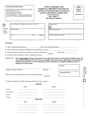Maryland Annual Personal Property Return