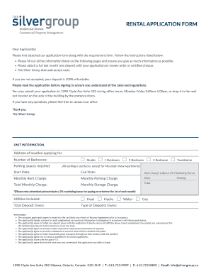 Rental Application Form