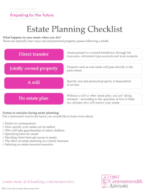Estate Planning Checklist