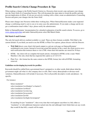 Profile Tips - Connecticut Procurement Technical Assistance bProgramb - ctptap