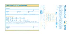 VISA Check Card Application