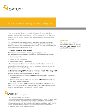 Health Savings Account Rollover Form