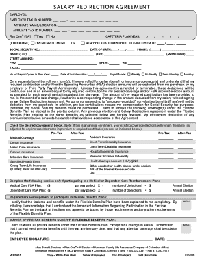 Salary Redirection Agreement