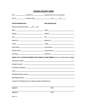 Change Request Form