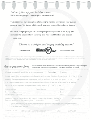 Skip-A-Payment Form