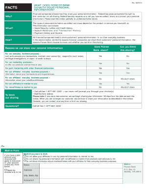 Pioneer Bank Privacy Notice
