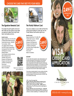 Visa Credit Card Application