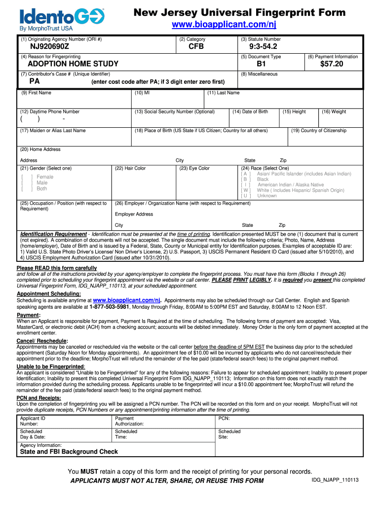photo id waiver for minors nj Preview on Page 1