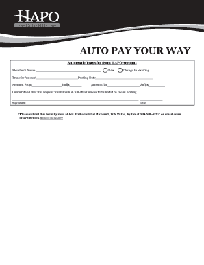 Automatic Transfer Request Form