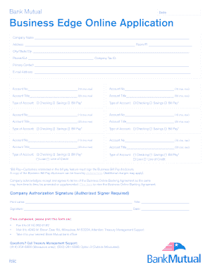 Business Edge Online Application