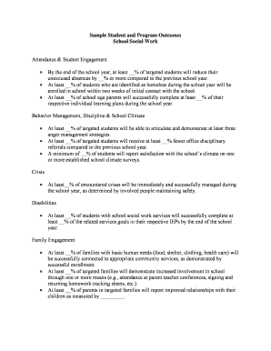 School Social Work Outcomes