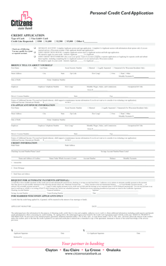 Visa Gold Credit Card Application