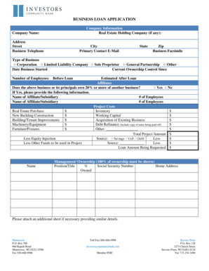 Real Estate Holding Company (if any)