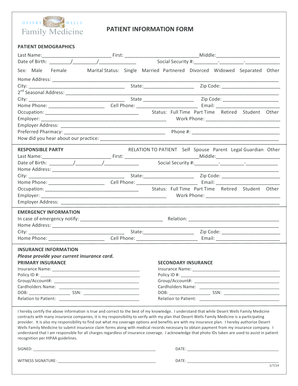 Patient Information Form