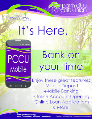 Park City Credit Union Board of Directors Ballot