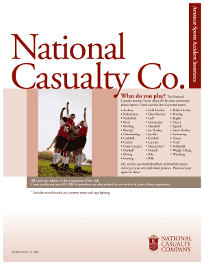 Amateur Sports Accident Insurance Application