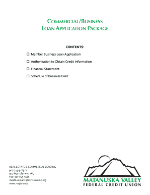 Commercial Business Loan Application