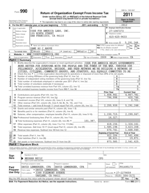 Form 990 2011