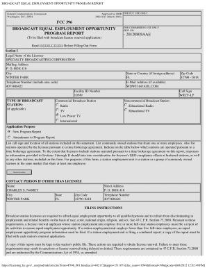 FCC Broadcast Equal Employment Opportunity Program Report