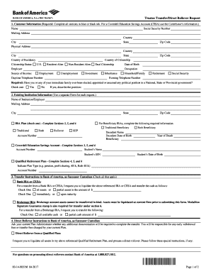 bank of america estate account application