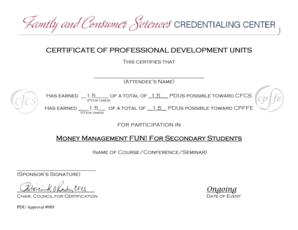 Money Management Fun - aafcs