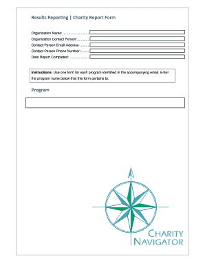 Charity Report Form