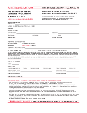Hotel Reservation Form