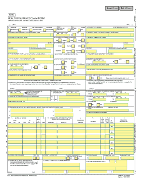 Health Insurance Claim Form
