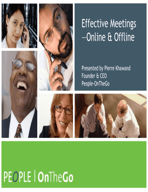Effective Meetings Survey