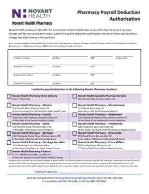 Pharmacy Payroll Deduction - novanthealth