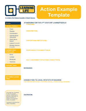 21st Century Learner Lesson Plan Template