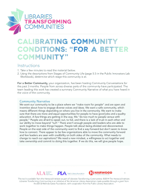 Community Conversation Action Plan