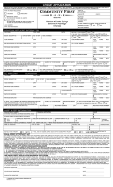 Arkansas Credit Application Form