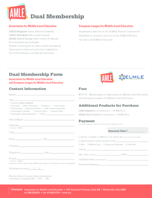 Dual Membership Form for AMLE and ELMLE