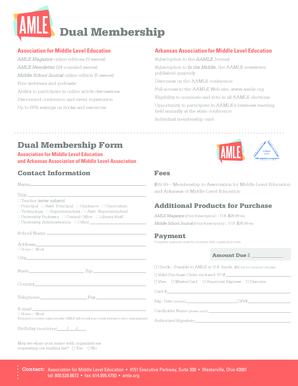 Dual Membership Form