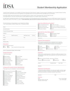 Student Membership Application