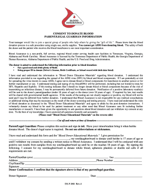 Consent to Donate Blood